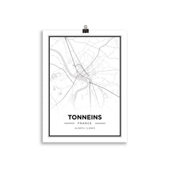 Poster - Carte de Tonneins