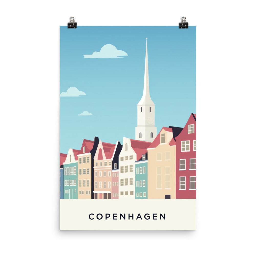 Copenhague - Posters de villes - Awaï Store