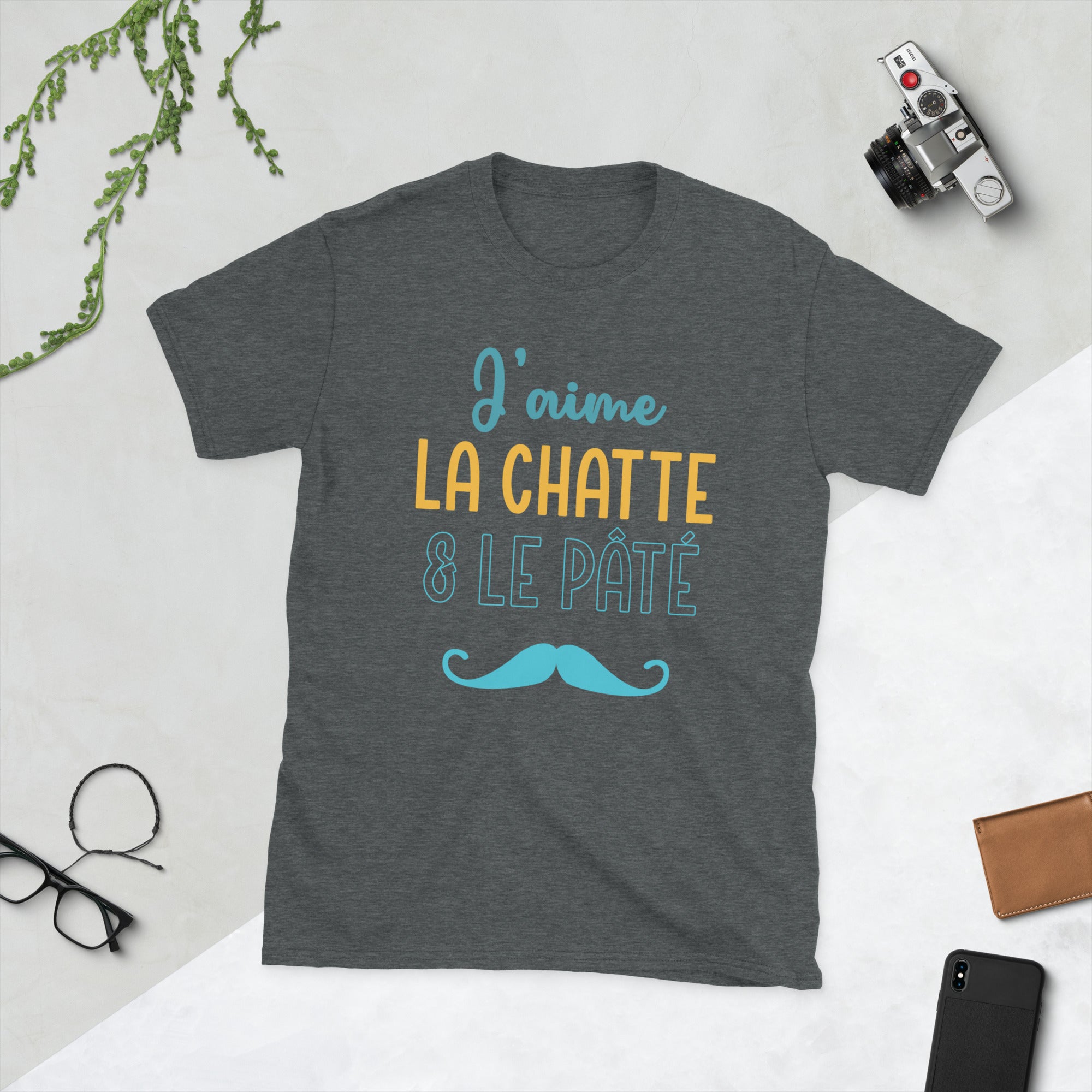 T-shirt humoristique "J'aime la chatte et le pâté"! - Awaï Store