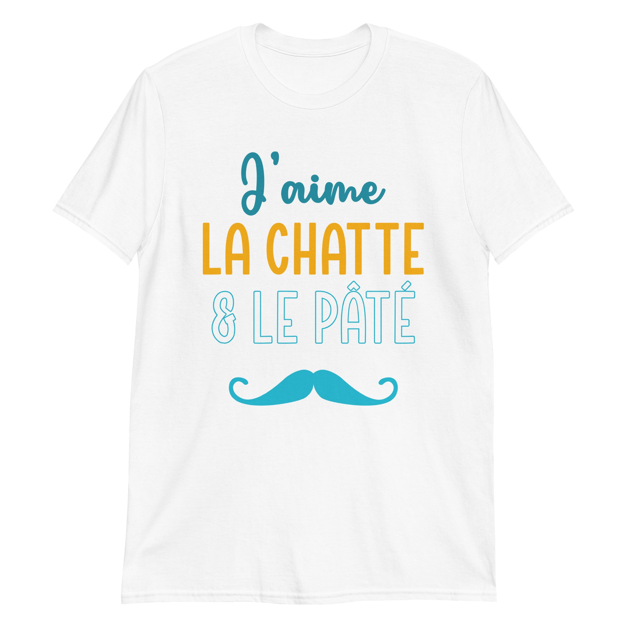 T-shirt humoristique "J'aime la chatte et le pâté"! - Awaï Store