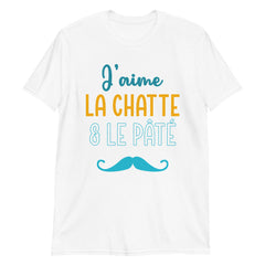 T-shirt humoristique "J'aime la chatte et le pâté"! - Awaï Store