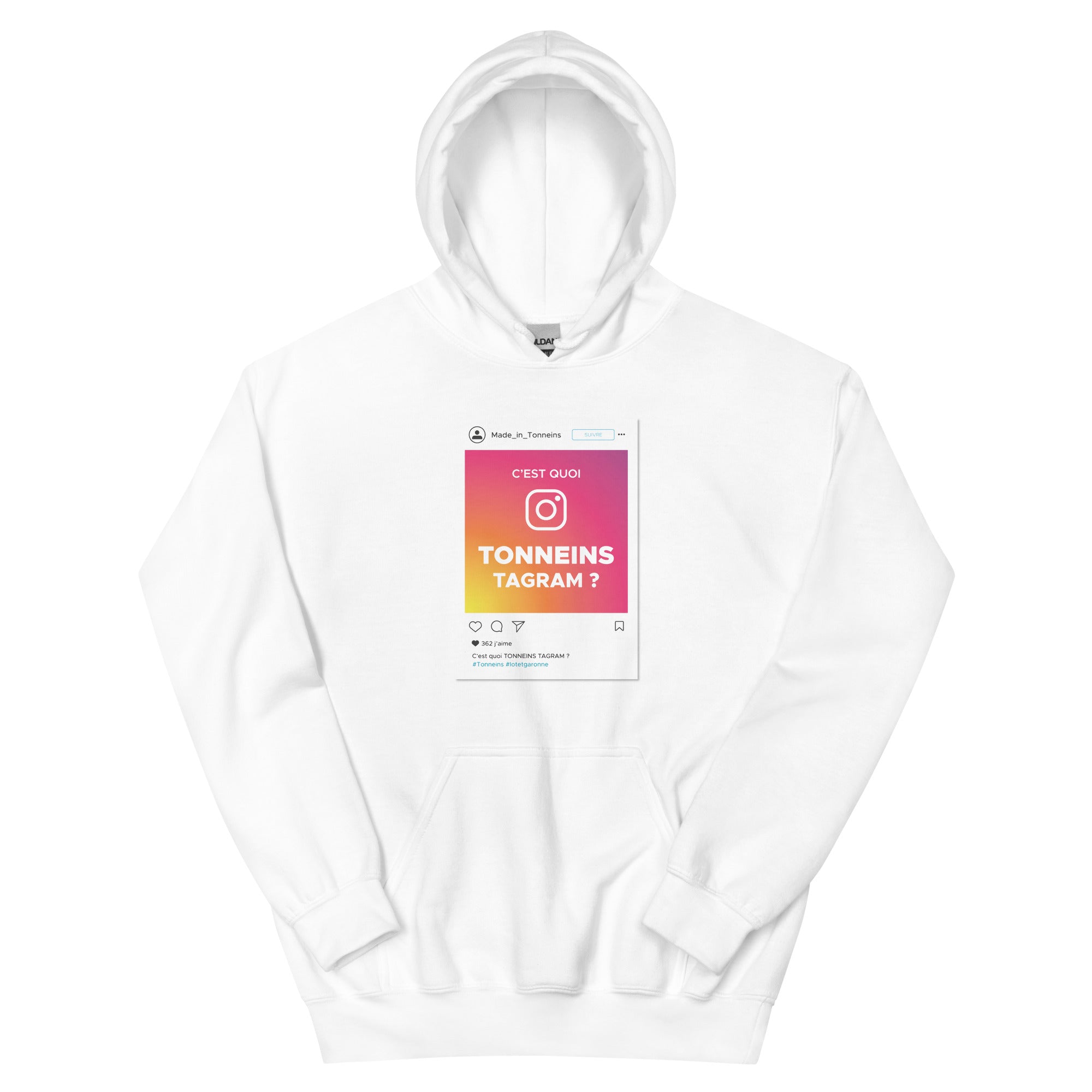 Sweat à capuche - Tonneins' Tagram - Awaï Store